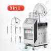 2024 9in1 Best Selling Spa Machines in Home Skin Care Spa Ultrasonic Scrubbers hydra aqua peeling facial machine