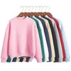 Felpa con cappuccio a 13 colori Felpe dolcevita casual Giacca pullover Capispalla Top Felpa in pile spesso lavorato a maglia SXXL 240102