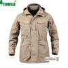 Vestes pour hommes Tuwild Archon Tactique Trench-Coat Guerrier à l'armée américaine M65 Veste Multiple Jaqueta Cowboy Coupe-vent