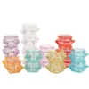 500st 2G Tom Clear Cosmetic Bottle Exempel på hudvård Cream Jar Pot Diamond Form Cosmetics Packing Container