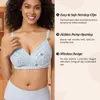 Gratlin mains libres pompage soutien-gorge dentelle maternité sans fil tout en un soutien-gorge d'allaitement allaitement pour femmes enceintes Lingerie DD E F 240102