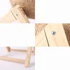 Cat Scratching Ball Wood Stand Pet Furniture Sisal Rope Ball Toy Kitten Klättra Scratcher Slipning Paws Scraper Toys For Cats 240103