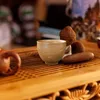 Tasses soucoupes tasse à thé en porcelaine chinoise poêles polyvalents tasse en forme de pétale bouilli pour la cérémonie de voyage fête bureau café cappuccino
