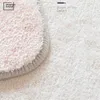 Tapis moelleux rayé pour salon rose tapis de jeu de pépinière poilue pour enfants en peluche Babi tapis fourrure doux enfants tapis de chambre 240103