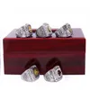 5 PC Box Set H Arle Y -Davidso N Motorcykel Retro Ring Championship Ring 8-13 Storlek 240102