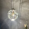 Pendellampor k9 liten kristallkronkrona sovrummet sovlampa varm atmosfär pendent ljus lyx vägg korridor tak