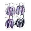 Haaraccessoires Meisje Gingang Krullend Lint Korker Elastische Haarband Paardenstaarthouders 5" Plaid Corker Streamers Loop Bobbles Ties 50st