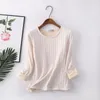 Winter Velvet Thickened Undershirt Women Striped Cotton Thermal Underwear Warm Sling Long Sleeve Top Bottoming Cozy Clothing 240103