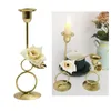 Bougeoirs en fer forgé chandelier fleur support métallique support décoration de mariage