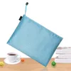 10pcs A4A5A6 Canvas Mesh Zipper Pouch Document Bag Waterproof Zip File Folders School Office Supplies Pencil Case Storage Bags 240102