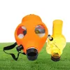 Silicone Mash Creativo acrilico Silicone Tubo da fumo Maschera antigas Bong acrilico Tubi Bruciatore a nafta di plastica Tubo Bong d'acqua Fumo Mano P7361086