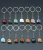 Keychains Natural Stone Nyckelkedjor Skalle Form Agates Pendant For Women Diy Jewelry Birthday Present Size 15x19mmKeyChains1900252