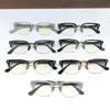 pop retro men optical glasses EVAGILIST punk style design square half-frame with leather box HD clear lens top quality