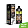 Partihandel laddbar 12k puffar engångsspuffar 12000 16 ml mesh spolvape juice bästa smak ecigarett