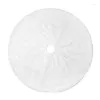 Garden Decorations 36 Inch White Plush Faux Fur Classic Xmas Tree Mat Christmas Snowy Skirts Skirt