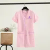 Hauts courts noirs pour esthéticienne, uniforme de beauté, robe de gommage pour spa, blanc, grande taille, vêtements de toilettage pour Salon, blouse de laboratoire 240102