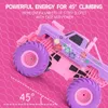 Pink Rc Car Electric Drive OffRoad 24G Big Wheel High Speed Purple Remote Control Trucks Girls Toys for Children 240103