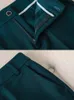 Женский пиджак и брючный костюм Формальный зеленый фиолетовый синий черный однотонный женский пиджак и брюки Женская деловая рабочая одежда комплект из 2 предметов 240103