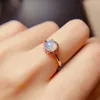 Cluster Rings Gift Natural Real Elegant For Women Opal Ring 925 Sterling Silver Fine Jewelry