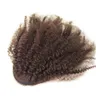 Ny produkt 12quot till 24quot kinky lockigt hästsvans hårförlängning mänsklig hår wrap hästsvans hårbit 100g mörkbrun natur5989116