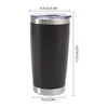 Water Bottles 20oz Stainless Steel Thermal Travel Coffee Car Mug Vacuum Insulated Tumbler With Lid Portable Bottle Outdoor