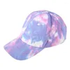 Balpetten Dames Heren Zomer Tie-Dye Baseball Contrastkleur Hip Hop Laag Verstelbaar Voor Snapback S