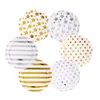 7inch Disposable Party Paper Plates Polka Dots Star Baby Shower Girls Kids Birthday Party Supplies W0159