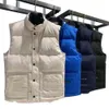 Heren Gilet Designer Puffer Vest Men Down Parkas Classic Mouwess Badge Top Jacket Four Seasons Unisex Casual Button Appliques Sweatshirt