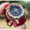 男性Richadmill Watch Milles ZF Factory Automatic Movement Tourbillon Swiss Sports Wristwatches RM028 18kt Rose Gold with Case