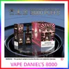 Lukee Vape Daniel's 8000 Puffs 8000 Puffs 20 ml E -Liquid, 5% NIC 650 MAH Bateria typu -c