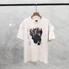 2024 독창성 TSHIRT 고급 트렌드 스트리트 패션 남자 라운드 목 문자 인쇄 T 셔츠 고품질면 티스 느슨한 남성 통기성 셔츠 남자