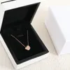 2023 Classic Diamond Pendant Necklace Designer Women monogram Choker New Birthday Gift Brand Pearl Necklace Gold Plated channel Premium Jewelry Wholesale ax8e