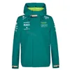 Jaqueta Aston Martin Alonso F1 Racing Suit 2023 Team Trench Coat de manga comprida primavera e outono para homens