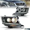 Autokoplampen Koplampen Led-koplamp voor Hilux 20 1220 14 Bifocale lens Grootlicht Signaal Running Lights Vervanging Drop Delivery Au Dh5Rz