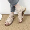 Sandały Summer Women Buty Peep Toe Ladies Flat Heels Woman Outdoor Platform Comfy Zapatos de Mujer J780