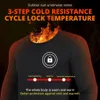 Heated Thermal Underwear Winter Skiing Heating Jacket USB Electric Heated Underwear Warm Heating Clothing Fleece Autumn Top Pant 240103