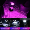 1pc capteur tactile LED lumière ambiante 8 LED voiture intérieur toit lampe de lecture sans fil coloré atmosphère lumière USB rechargeable pied lampe