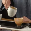 Tasses soucoupes tasse à thé en porcelaine chinoise poêles polyvalents tasse en forme de pétale bouilli pour la cérémonie de voyage fête bureau café cappuccino