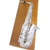 Sassofono contralto jazz Mark VI Placcato argento E Flat Sax per strumenti musicali di marca professionale con custodia e accessori
