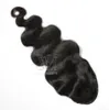 Clip a foro stretto con coda di cavallo disegnata singola europea in 120g 1B coda di cavallo con coulisse onda del corpo estensioni dei capelli umani vergini di Remy2044930