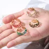 Bagues de cluster en acier inoxydable pour femmes amour forme goutte à goutte huile colorée réglable bague pour femme personnalisé rétro bijoux cadeau en gros