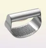 1 peça de aço inoxidável curvo prensa de alho vegetal picador triturador manual gengibre picador masher utensílios de cozinha ferramentas de cozinha 20129550647