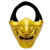 Maschere per feste Costume di Halloween Cosplay Carie Demone Demone Mostro Kabuki Samurai Mezza Maschera Er Decorazione spaventosa Y200103 Drop Deliv Dhhmd