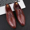 Oxford Elegant Mens Casual Men Men de mariage respirant Cuir avec talon Business Social Shoe Male Vobe Chaussures 240102 623 S