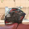 Helme Moto AGV Motorrad Design Motorrad Sicherheit Komfort Nationaler Standard 3c Zertifizierung Herren Full Cover Doppellinse geschälter Helm Reisen Rallye Blau O1H2