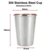 Tumblers Outdoor RVS Cup Camping Trip Bestek Druif Bierpul Whisky Koffie Metaal Gestapeld