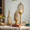 Ljushållare Golden Vintage Industrial Style Restaurant Standing Chandelier Bougeoir Nordic Centerpieces