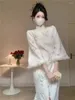 エスニック服モダンQipao Cheongsam改善ドレス女性2024年秋の冬の中国伝統的なぬいぐるみベルベット