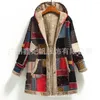 Women's Hoodies 2024 Cotton And Linen Printed Hooded Sweater With Warm Plush Jacket