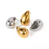 Kolczyki Dangle Water Drop Women 18K Gold-Placing Fashion 2024 Style Titanium Steel Party Biżuteria